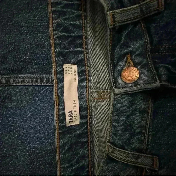 Zara Front Slit Denim Pencil Tube Size Medium - Picture 5 of 8